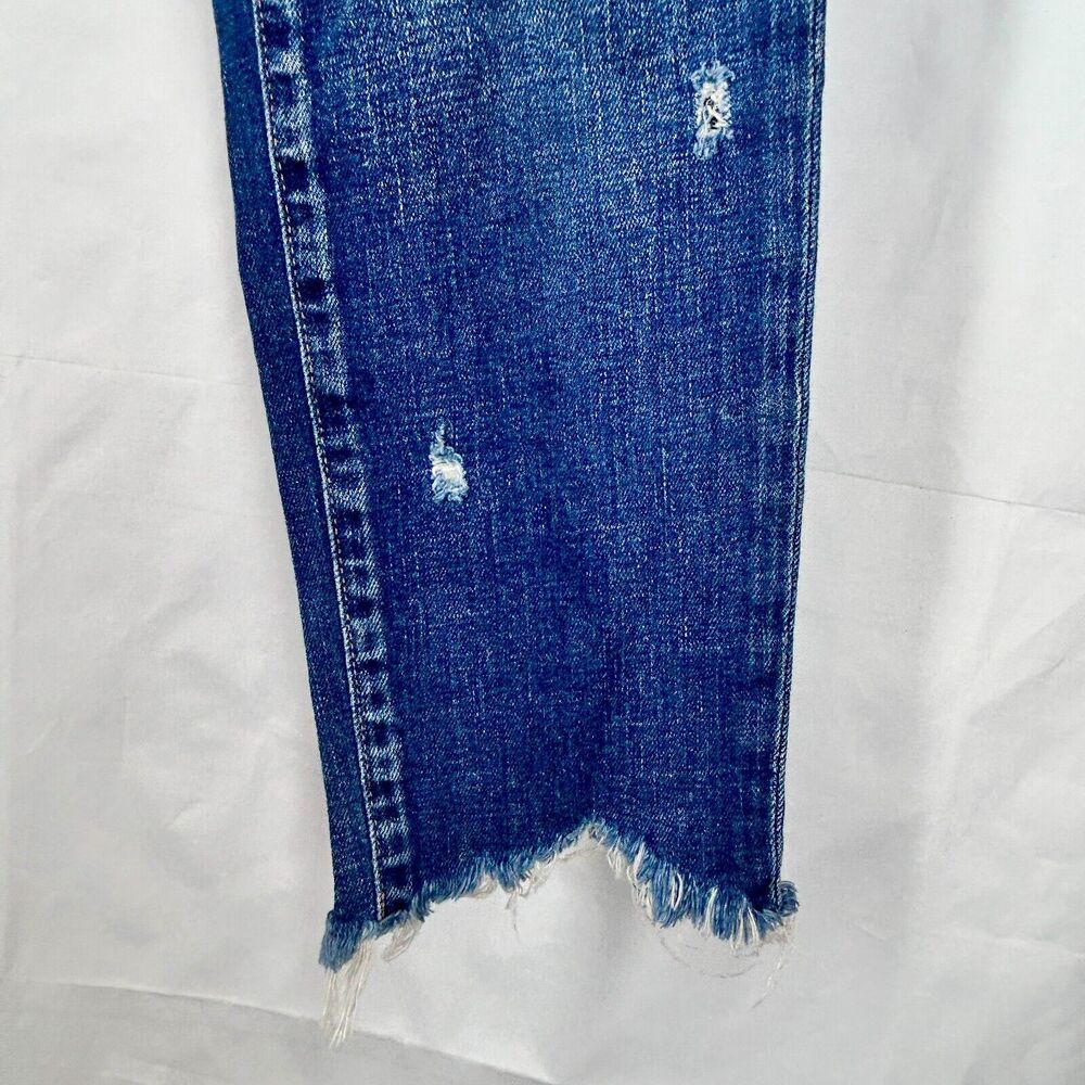 💐 Moussy Size 28 Vintage Skinny Jeans Blue Denim Ankle Distressed Japan $360 - Picture 9 of 14